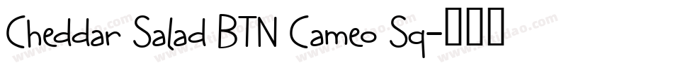 Cheddar Salad BTN Cameo Sq字体转换